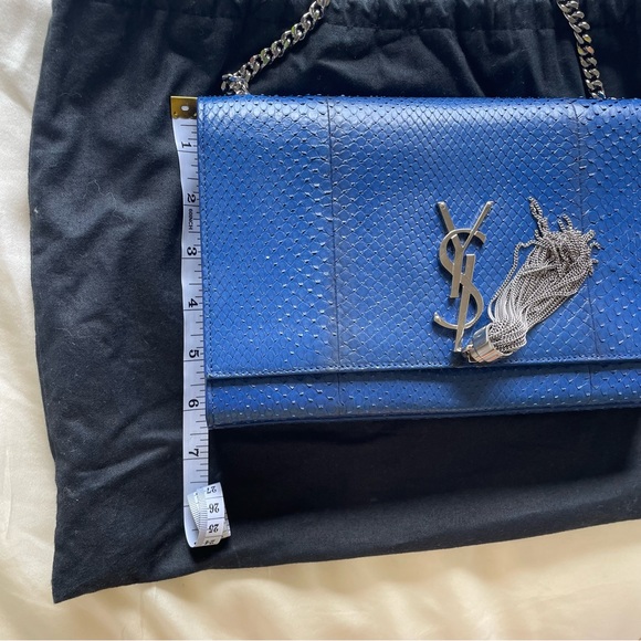 Python Yves Saint Laurent Medium Kate Monogram Tassel bag - Picture 3 of 11